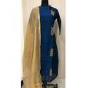 Silk Chanderi Long Party Wear Kurti thumb 2