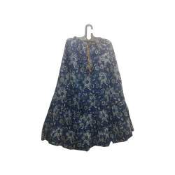 Flowery Printed Mid Length Skirt 