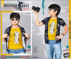 Western Boys Half Sleeves Fancy Shrug 