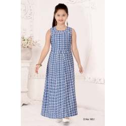 Blue Casusl Wear Gown
