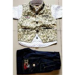 Denim and Cotton Suit