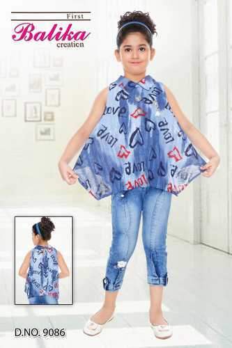Girl's Capri Set with designer top