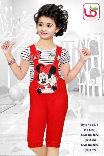 Girl's Dungaree Set