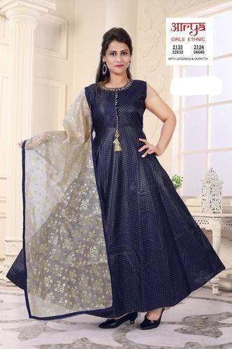 Girl's Long Blue Gown