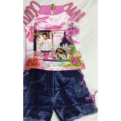 Girl's Printed Hotpant Set