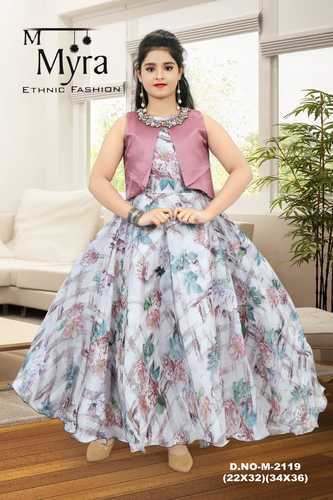 Girls Silk gown