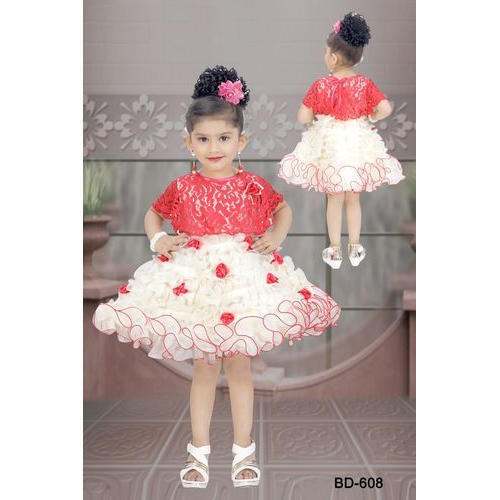 Kids Stylish  	Half Sleeves Dress