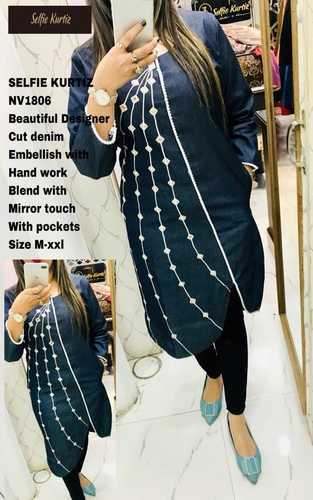 Stylish Fancy Denim Kurti by N V Multistore