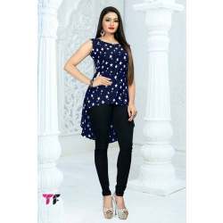 Dot Printed Polyester Top