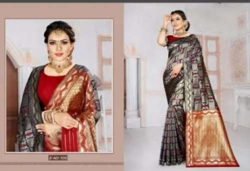 Ladies Casual Wear Silk Saree by Princy Fashion