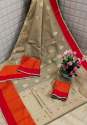 Soft Silk Linen Saree thumb 1