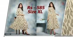 Designer Printed Anarkali Kurti