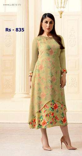 Party wear Printed Georgette Kurti by Mitro Fashions