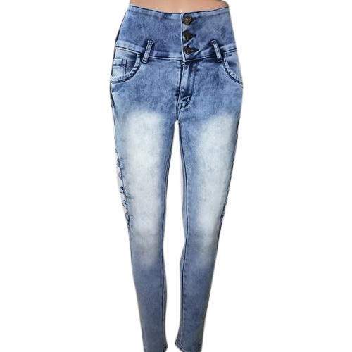 Ladies Sky blue Denim Jeans  by Yavvan Enterprises
