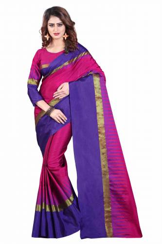Aura Cotton Silk Fancy Saree - 4