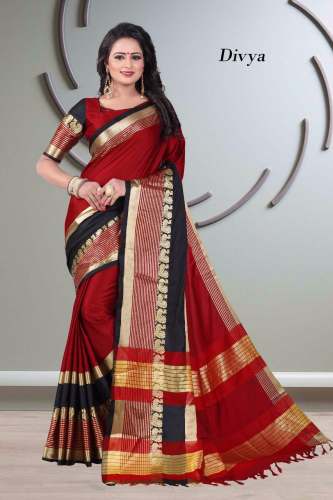 AURA JEQUARD PEACOCK SAREE