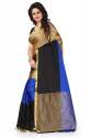 Blue Cotton Silk Saree thumb 2