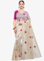Butterfly Saree Pink Color