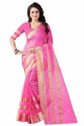 Casual Wear Cotton Sarees Pink