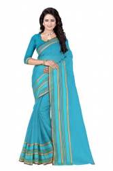 Casual Wear Sarees Sky Blue