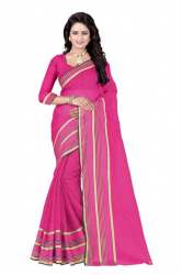 Coont Sarees  Gold Border