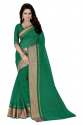 cotton-border-sarees-green