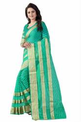 Cotton Light Green Sarees