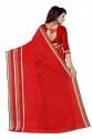Cotton Red Sarees thumb 2