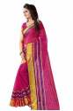 Cotton Rose Pink Sarees thumb 1