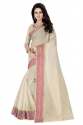 Cotton Sarees Beige  thumb 1