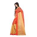 Cotton Silk Chicku Checks Saree thumb 1