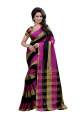 Cotton Silk Saree Wine Color 