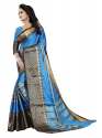  Cotton Silk Sarees Blue thumb 2
