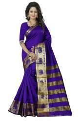 Designer Jacquard Sarees purple 