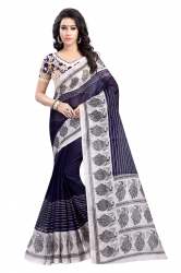 Fabulous Bhagalpuri Saree With Embroidered Blouse