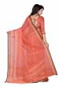 Fancy Cotton Sarees Orange  thumb 2