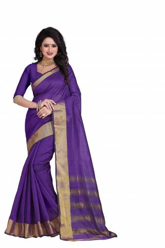 Fancy Printed Cotton Silk Saree