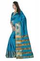 Firozi Lichi Jacquard Sarees thumb 1