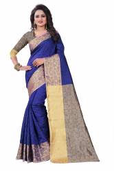 Jacquard Sarees Blue