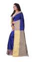 Jacquard Sarees Blue thumb 1