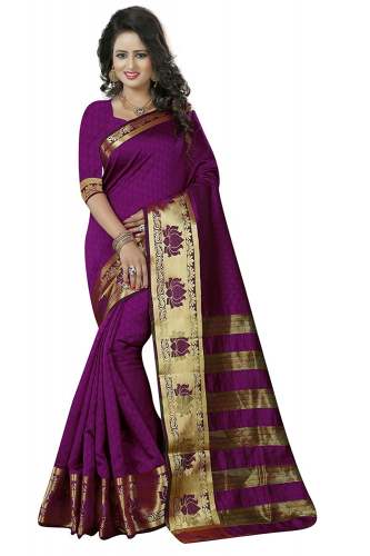 Lachi Jacquard Pink Sarees
