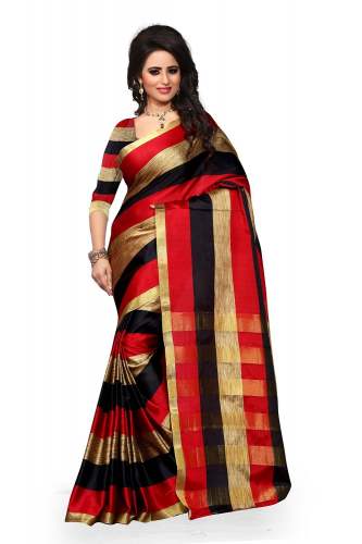 Ladies Trendy Cotton Silk Saree