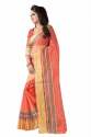 Multi Border Sarees Poly Cotton thumb 1