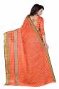 Orange Cotton Saree thumb 2