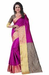 Pink Designer Jacquard Sarees