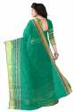 Printed Cotton Sarees Green thumb 2