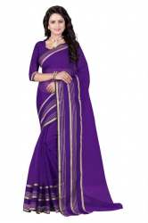 Purple Cotton Sarees 