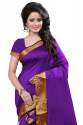 Purple Cotton Silk Sarees thumb 1