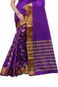 Purple Cotton Silk Sarees thumb 2