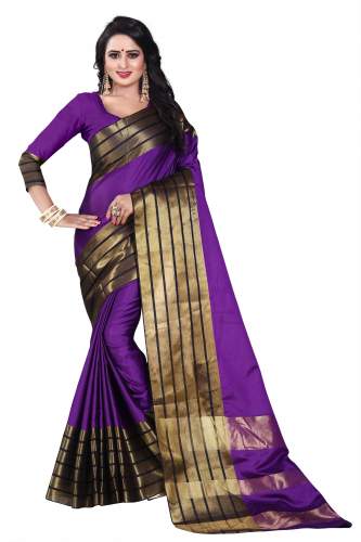 Rama Cotton Silk Saree